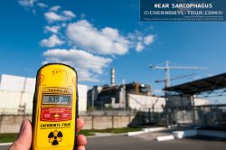 Dosimeter radiation near the Chernobyl nuclear power plant